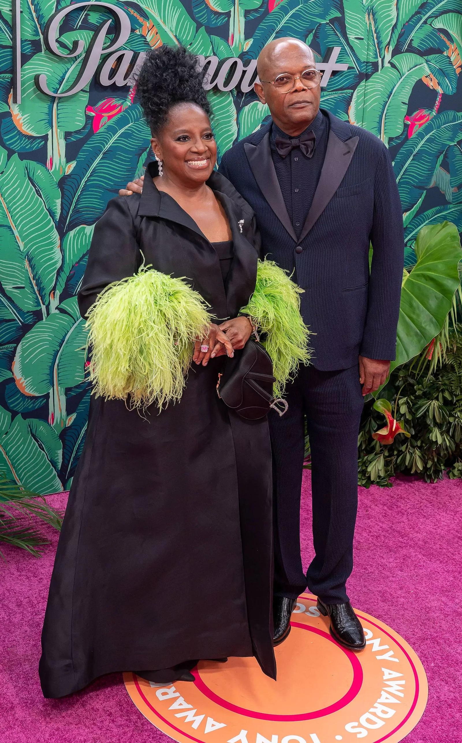 Samuel L. Jackson with wife LaTanya Richardson at the 76th Tony Awards, June 11, 2023 Samuel L. Jackson with wife LaTanya Richardson at the 76th Tony Awards in New York City on June 11, 2023.