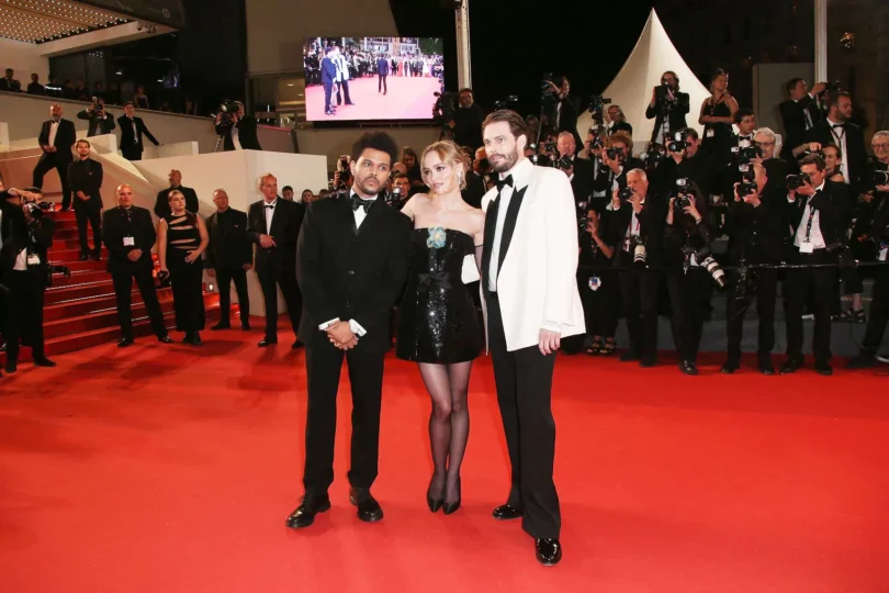The Weeknd, Lily-Rose Depp, Sam Levinson at the premiere of the series “Idol” at the 76th Cannes Film Festival, May 22, 2023, photo 2