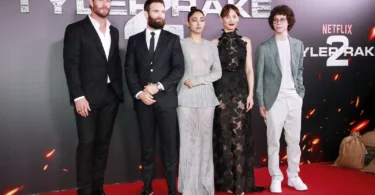 Chris Hemsworth, Sam Hargrave, Golshifteh Farahani, Olga Kurylenko and Andro Japaridze at the premiere of