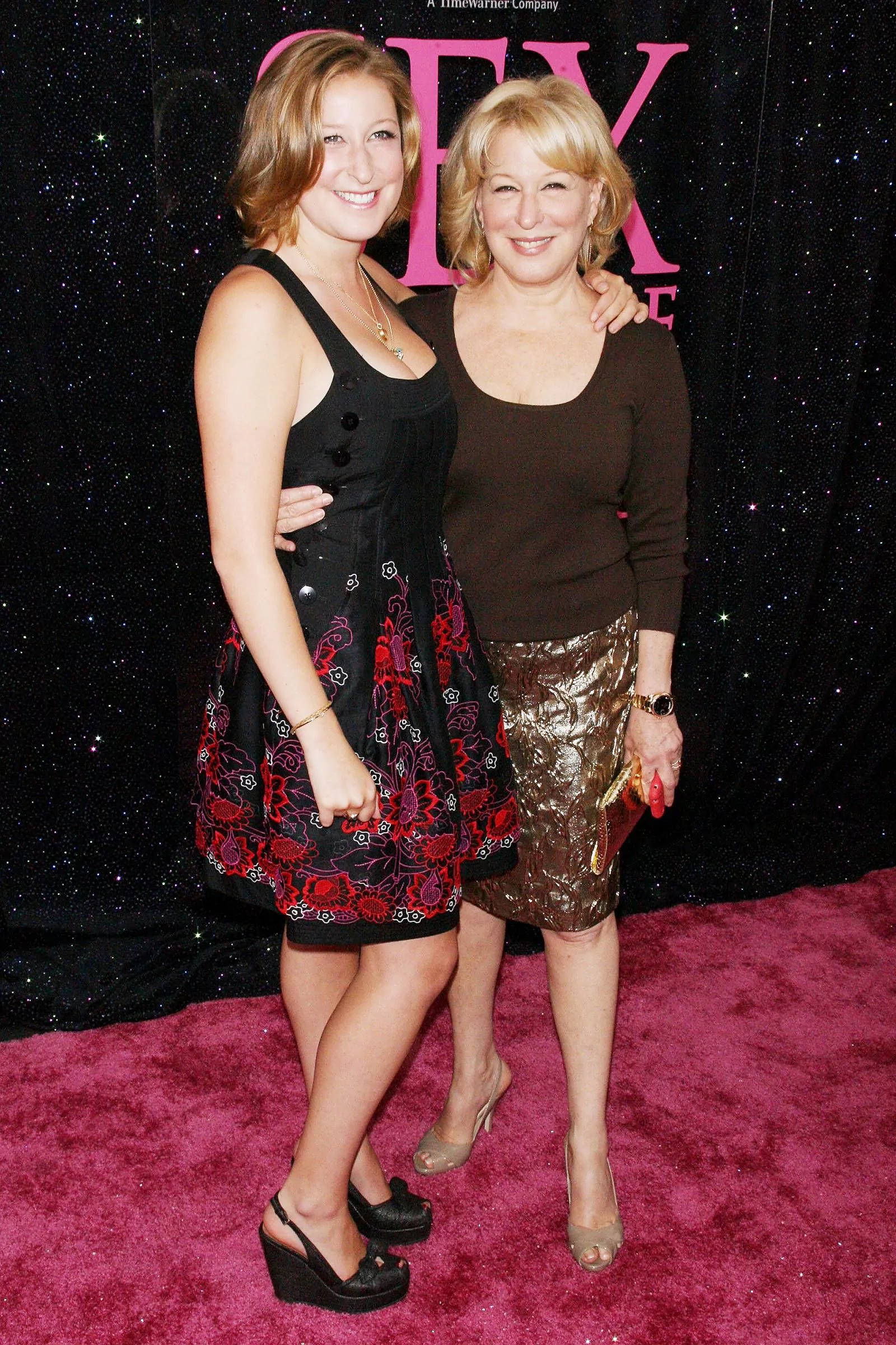 Bette Midler with her daughter Sophie at the premiere of Sex and the City in New York, May 27, 2008.