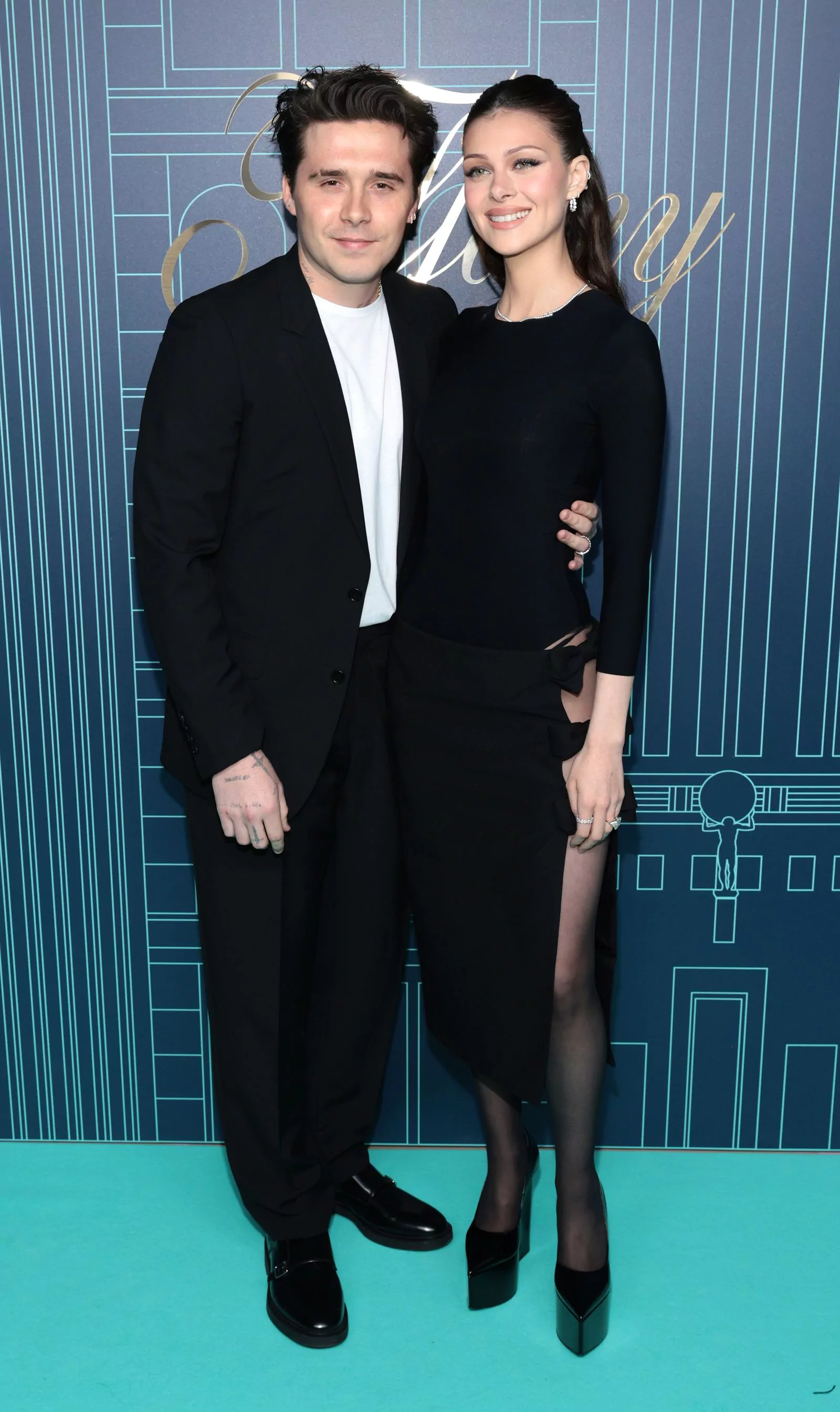 Brooklyn Beckham and Nicola Peltz celebrate the opening of the Tiffany & Co. flagship store.  in New York, April 27, 2023