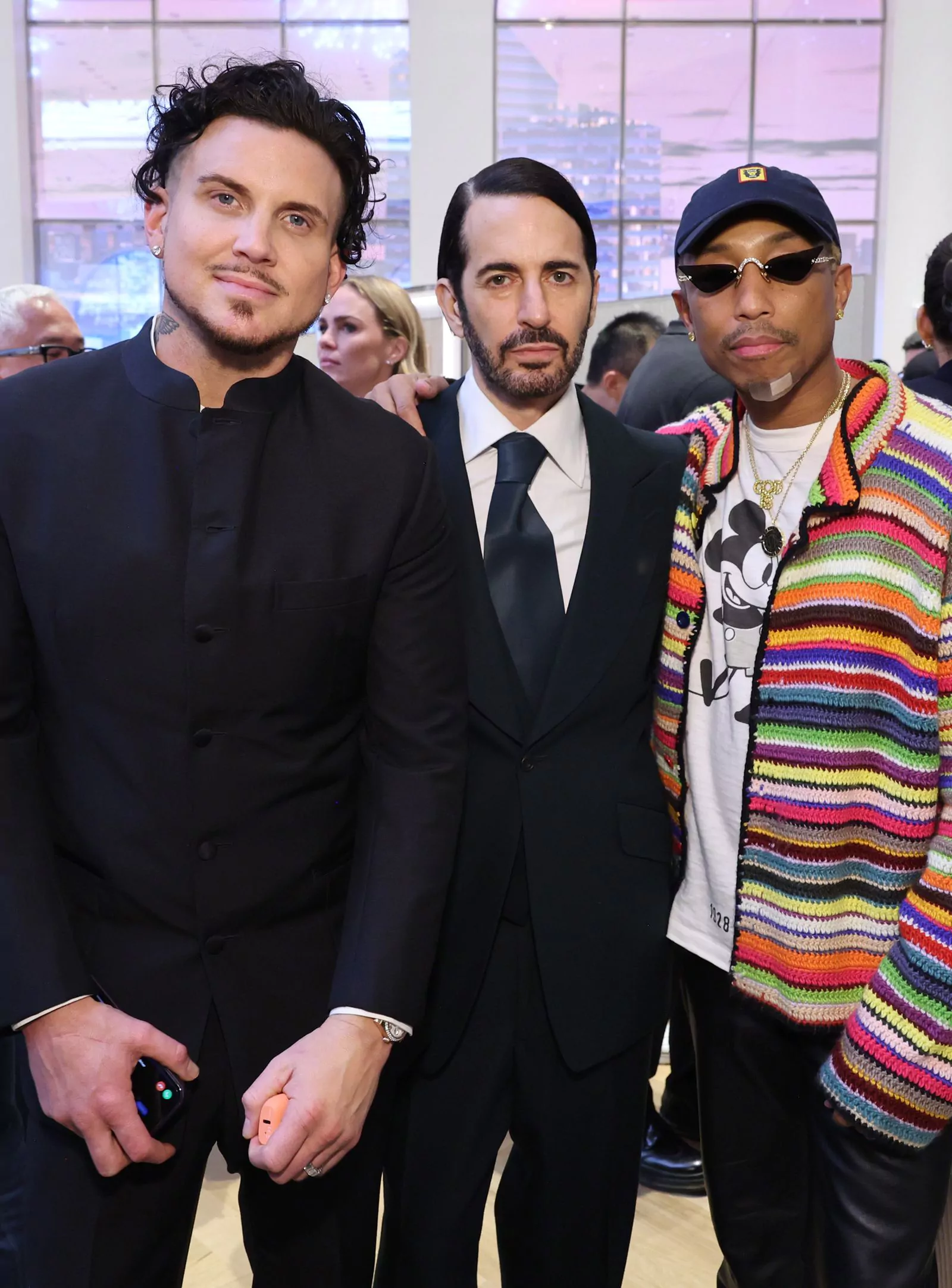 Charlie DeFrancesco and Marc Jacobs, Pharrell Williams celebrate the opening of the Tiffany & Co. flagship store.  in New York, April 27, 2023