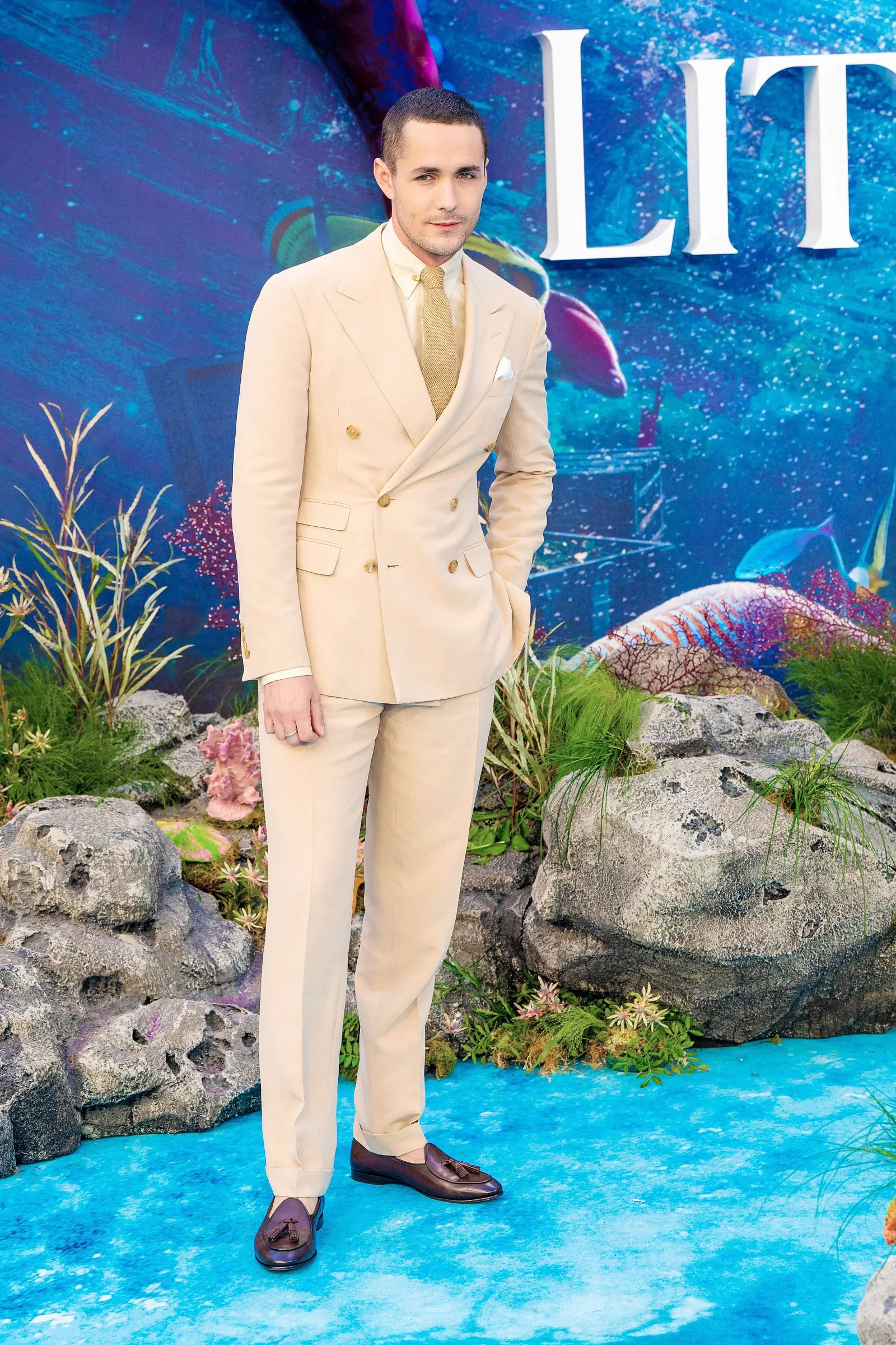 Jonah Hauer-King at the premiere of the live-action remake of the cartoon Jonah Hauer-King at the premiere of the live-action remake of The Little Mermaid in London, May 15, 2023.
