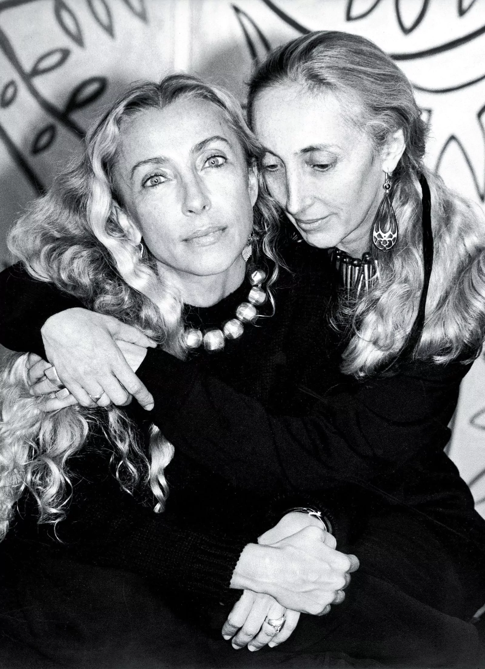 Franca Sozzani with her sister Carla