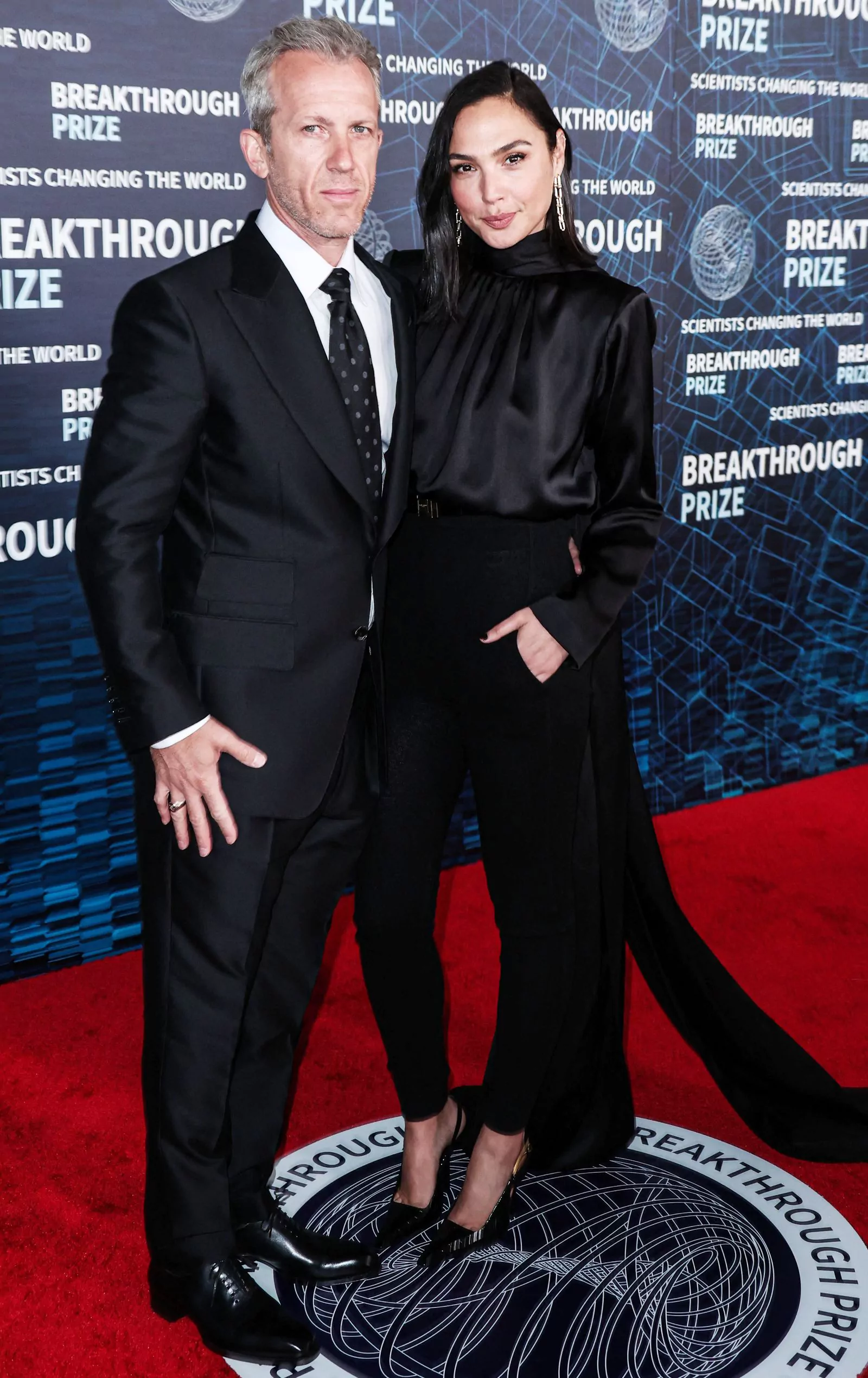 Gal Gadot with husband Yaron Versano at the 9th Annual Breakthrough Awards in Los Angeles on April 15, 2023.