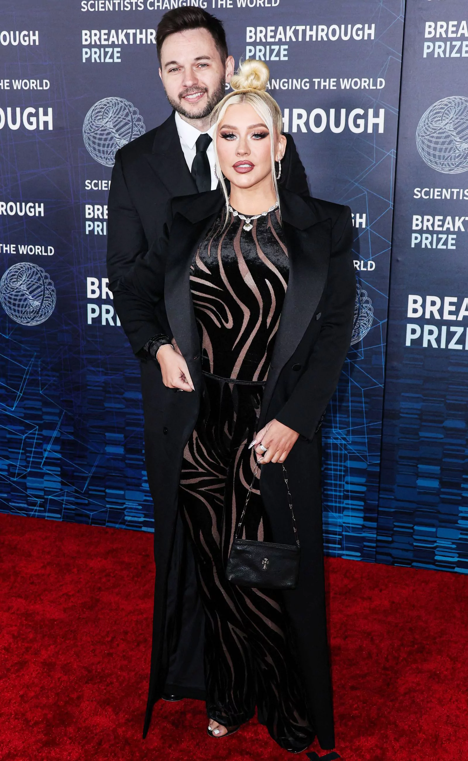 Christina Aguilera with husband Matthew Rutler at the 9th Annual Breakthrough Awards in Los Angeles on April 15, 2023.