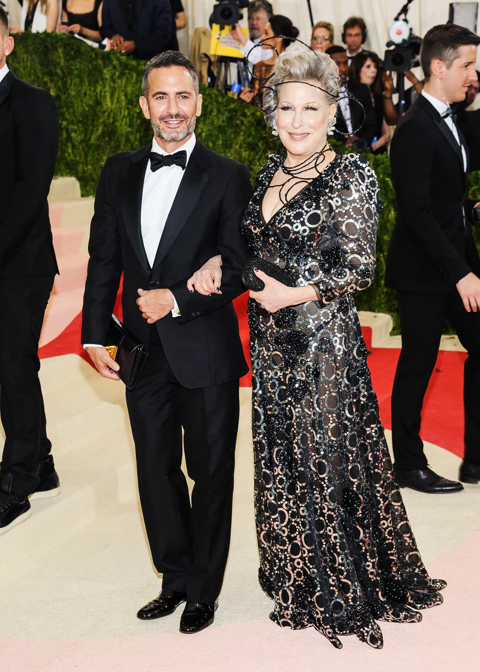 Marc Jacobs and Bette Midler at the Costume Institute Gala in New York, May 2, 2016.