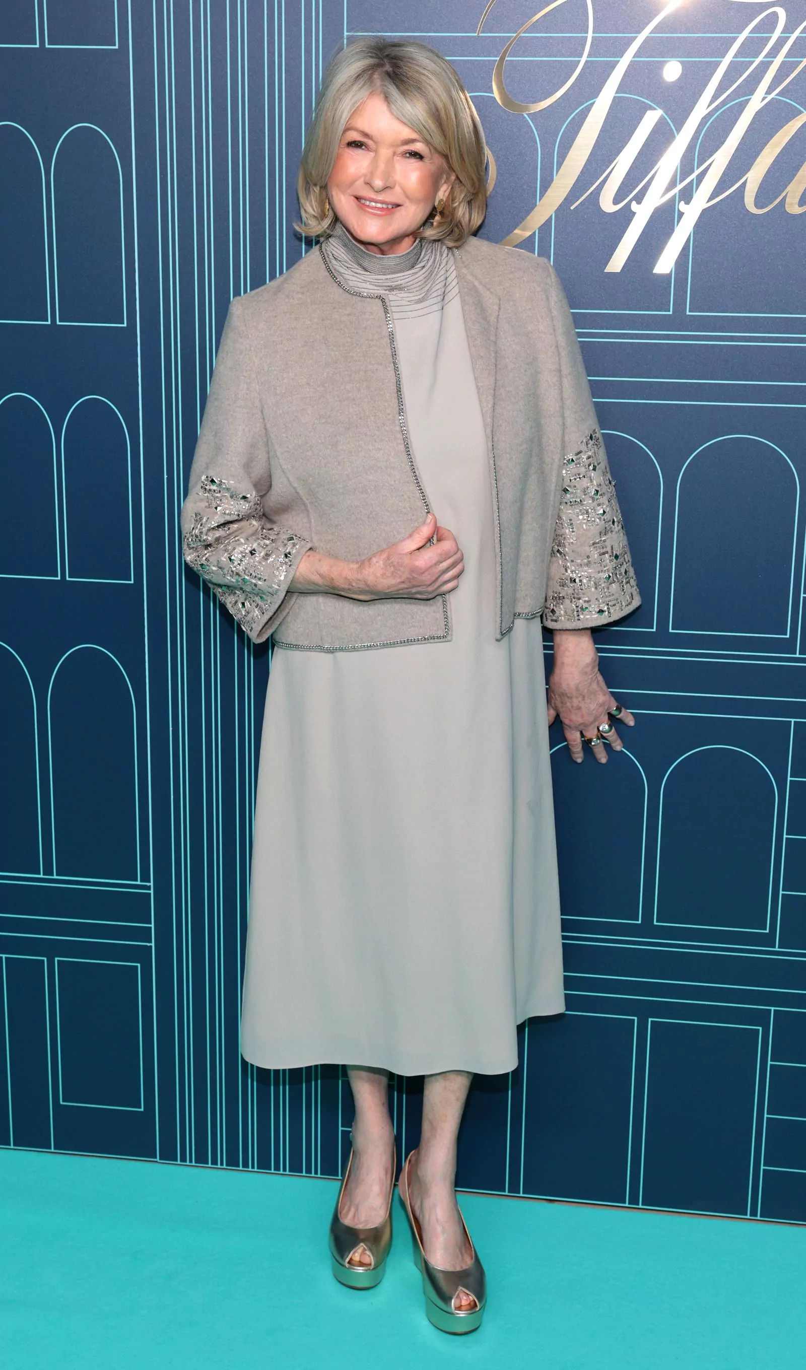 Martha Stewart celebrates the opening of the Tiffany & Co. flagship store.  in New York, April 27, 2023