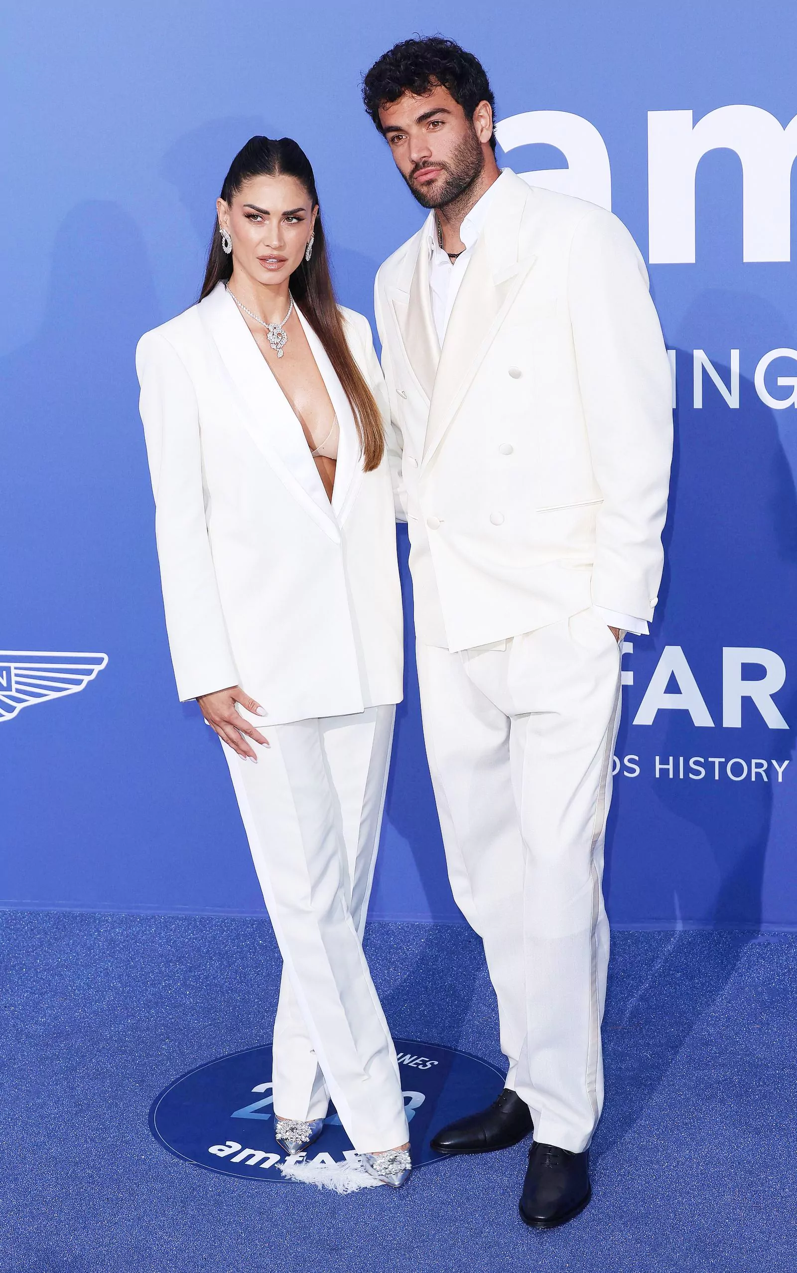 Melissa Satta and Matteo Berrettini at the amfAR Gala Dinner, May 25, 2023 Melissa Satta and Matteo Berrettini at the amfAR Gala Dinner in Cannes, May 25, 2023.