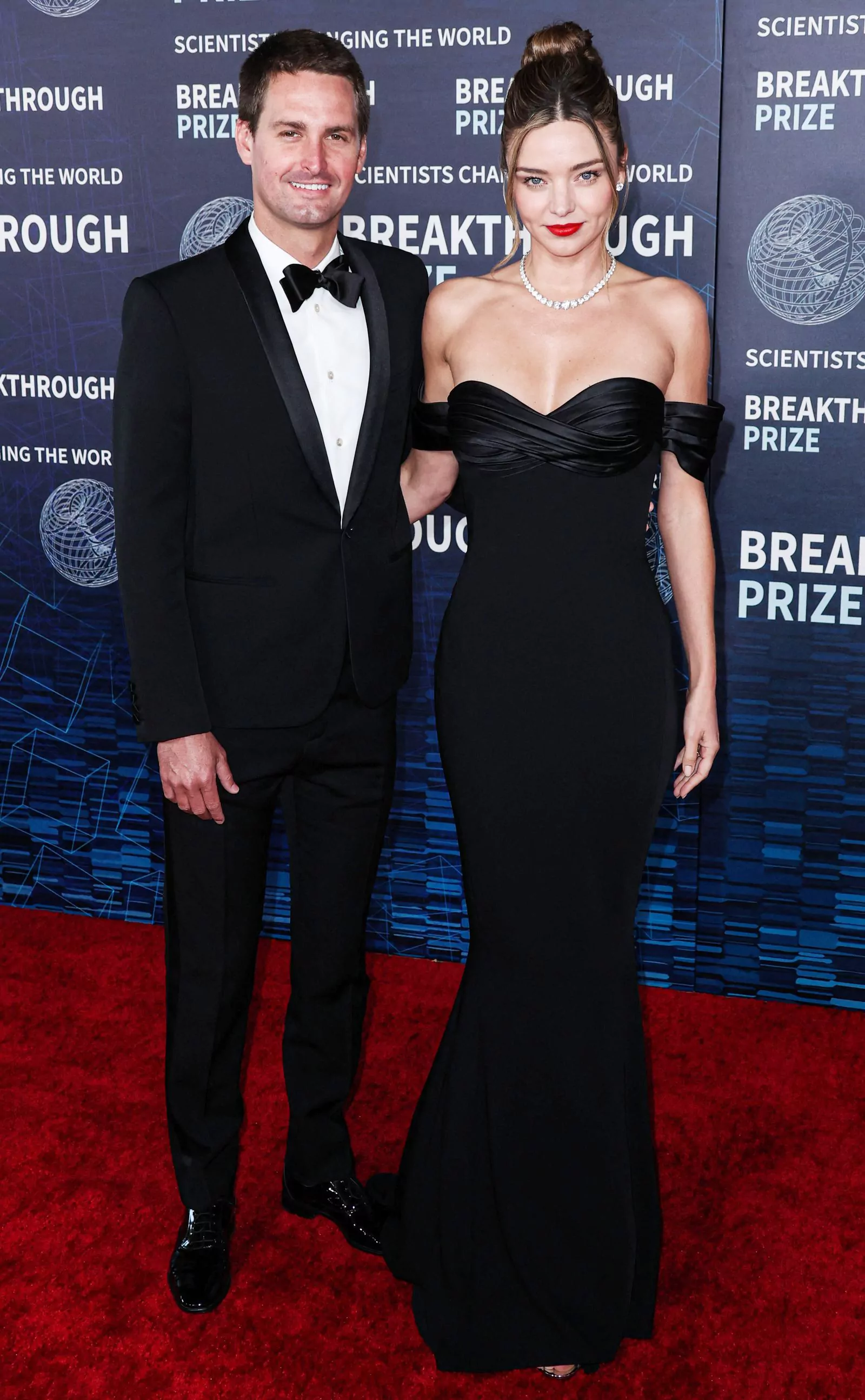 Miranda Kerr with husband Evan Spiegel at the 9th Annual Breakthrough Awards in Los Angeles on April 15, 2023.