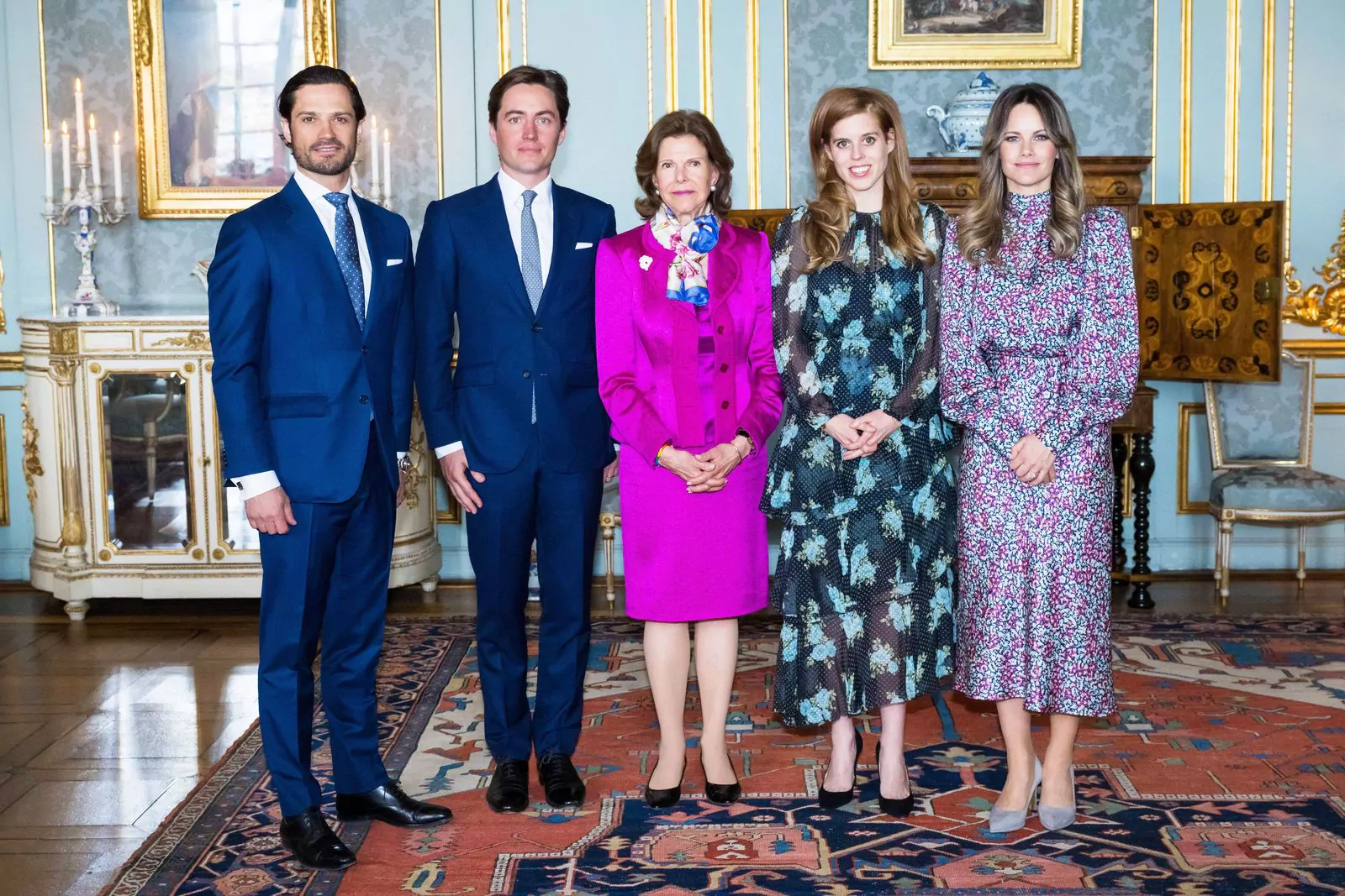 Prince Carl Philip, Edoardo Mapelli Mozzi, Queen Silvia, Princess Beatrice of York, Princess Sofia