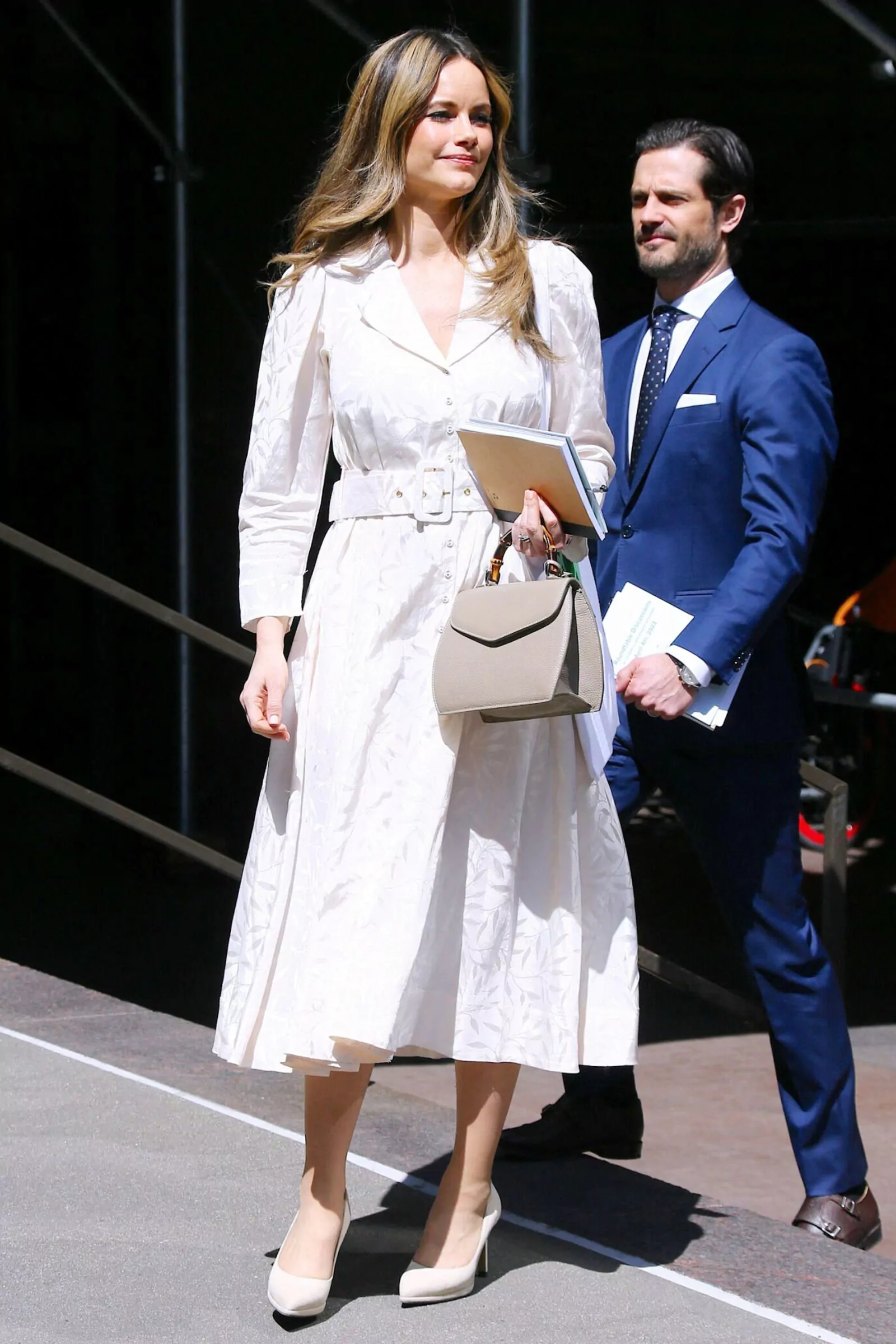 Princess Sofia and Prince Carl Philip attend an event on children's rights to equal education in New York, April 4, 2023.