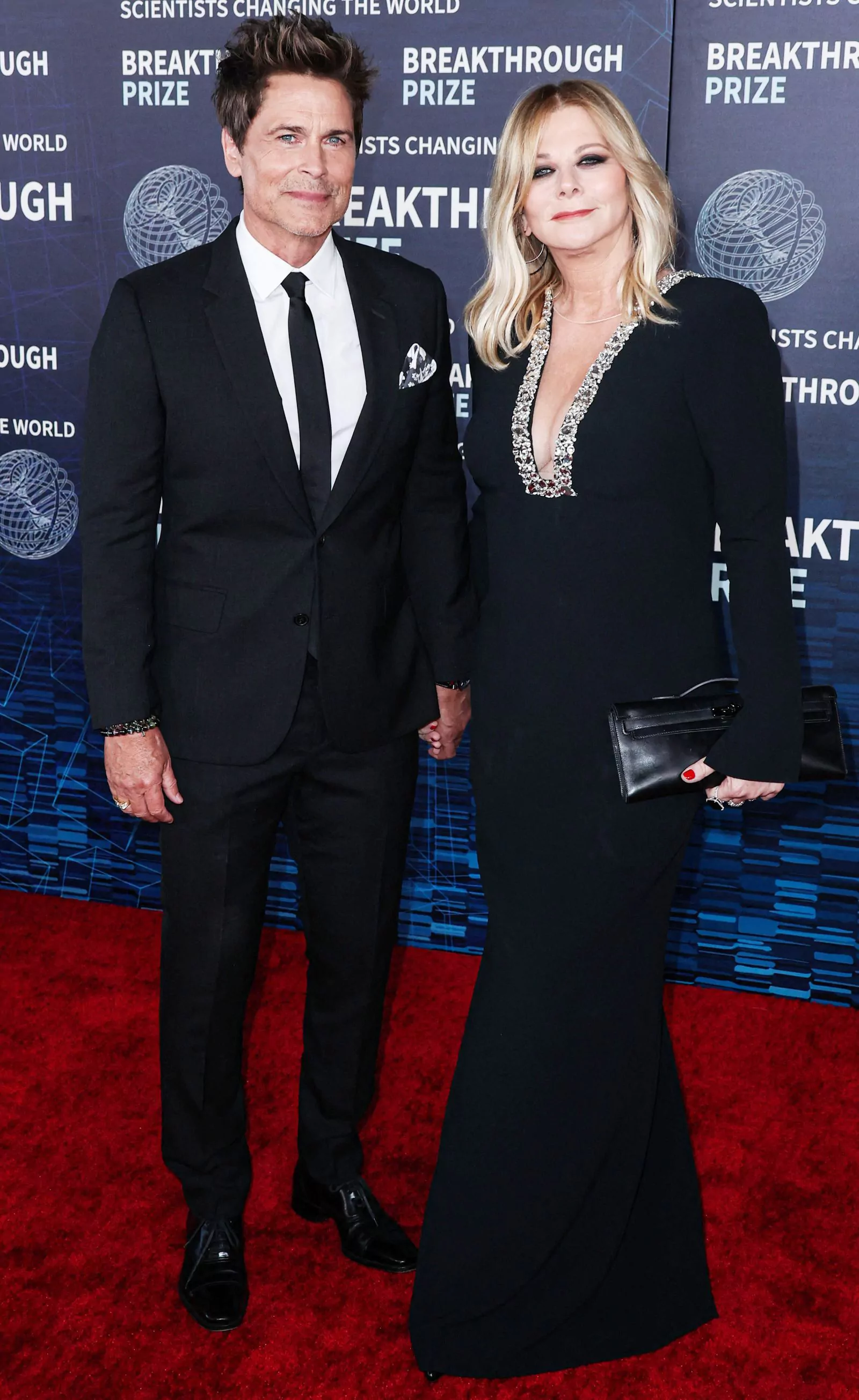 Rob Lowe with wife Cheryl Berkoff at the 9th Annual Breakthrough Awards in Los Angeles on April 15, 2023.