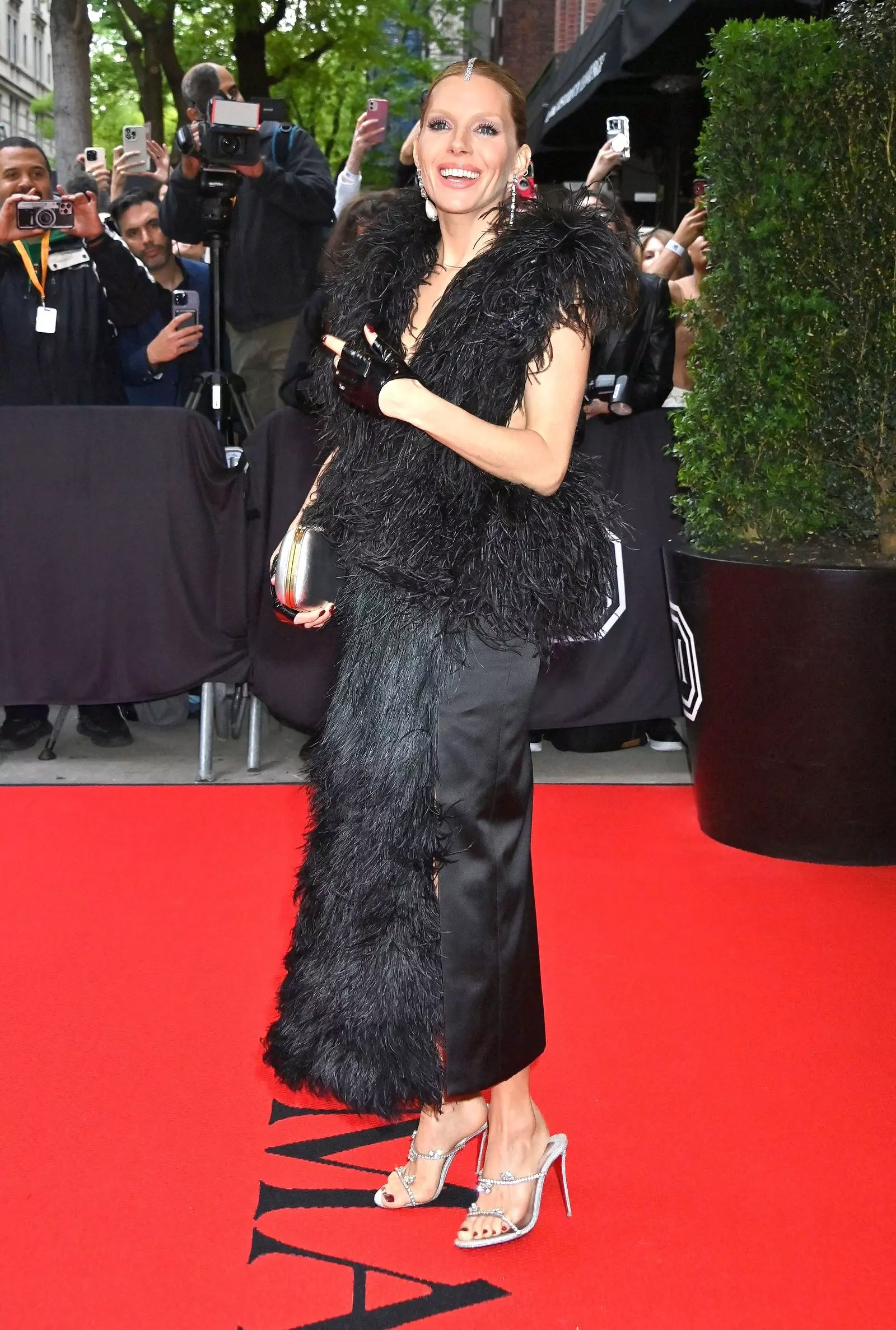Sienna Miller at the 2023 Met Gala on May 1, 2023. Sienna Miller leaves The Mark Hotel before attending the Costume Institute Ball, May 1, 2023.