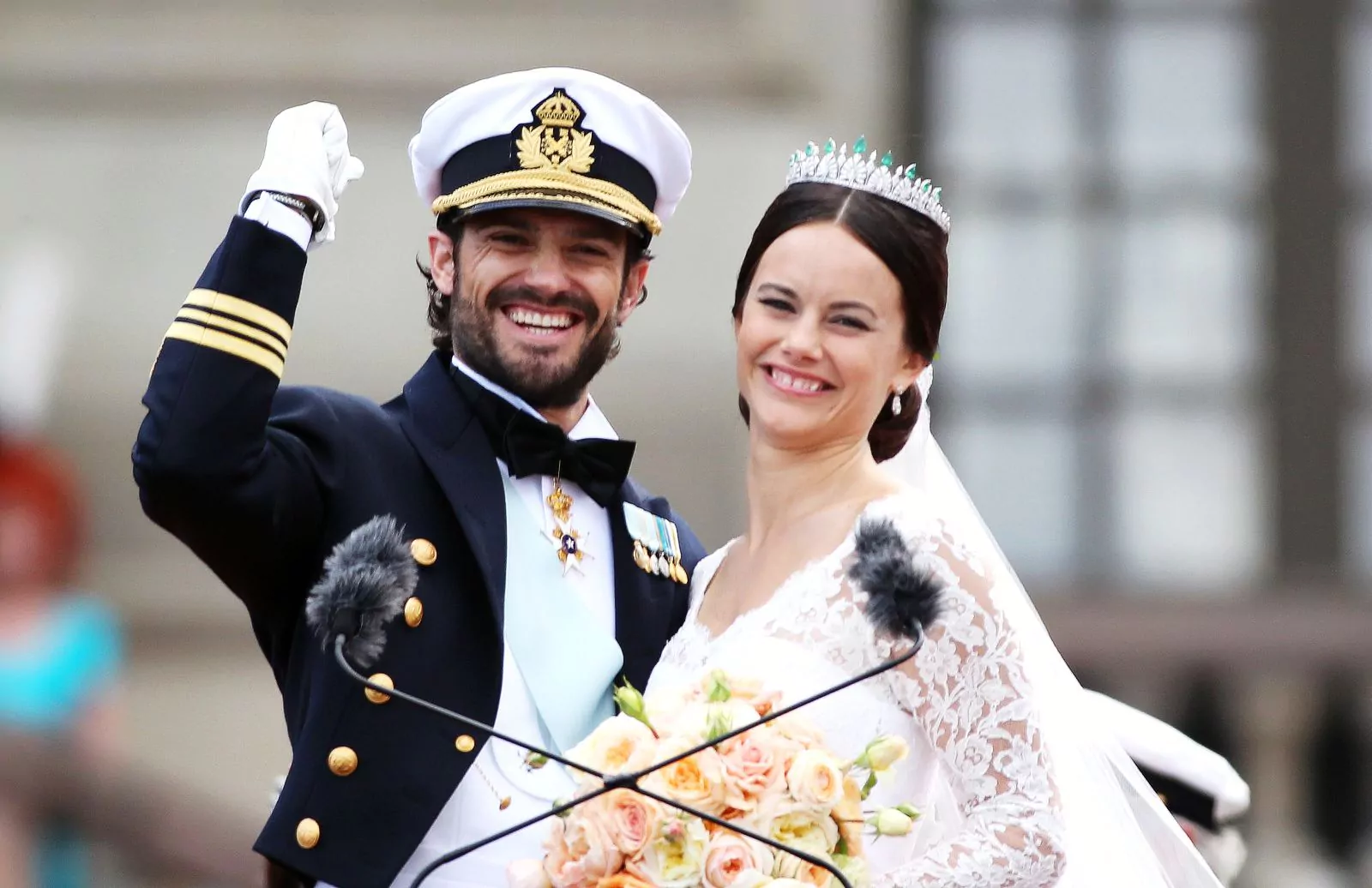 Wedding of Prince Carl Philip of Sweden and Sofia Hellqvist at the Royal Palace in Stockholm, June 13, 2015.