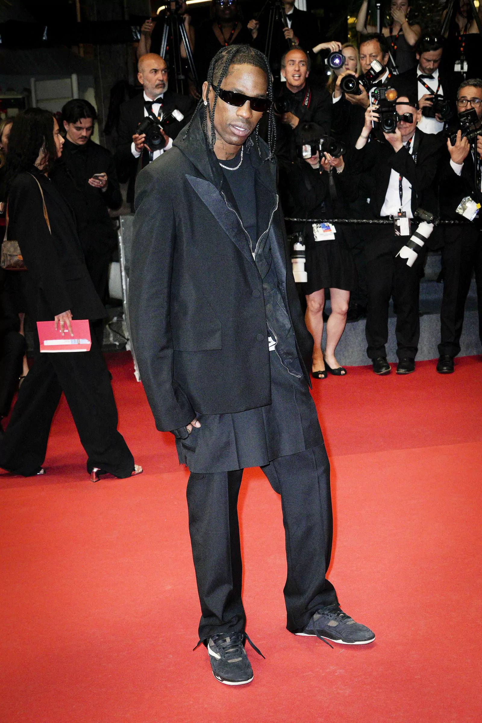 Travis Scott at the 'Idol' premiere, May 22, 2023. Travis Scott at the
